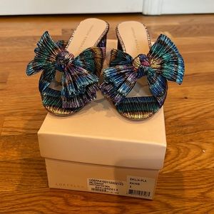 STILL in BOX Loeffler Randall Rainbow Knot Mules